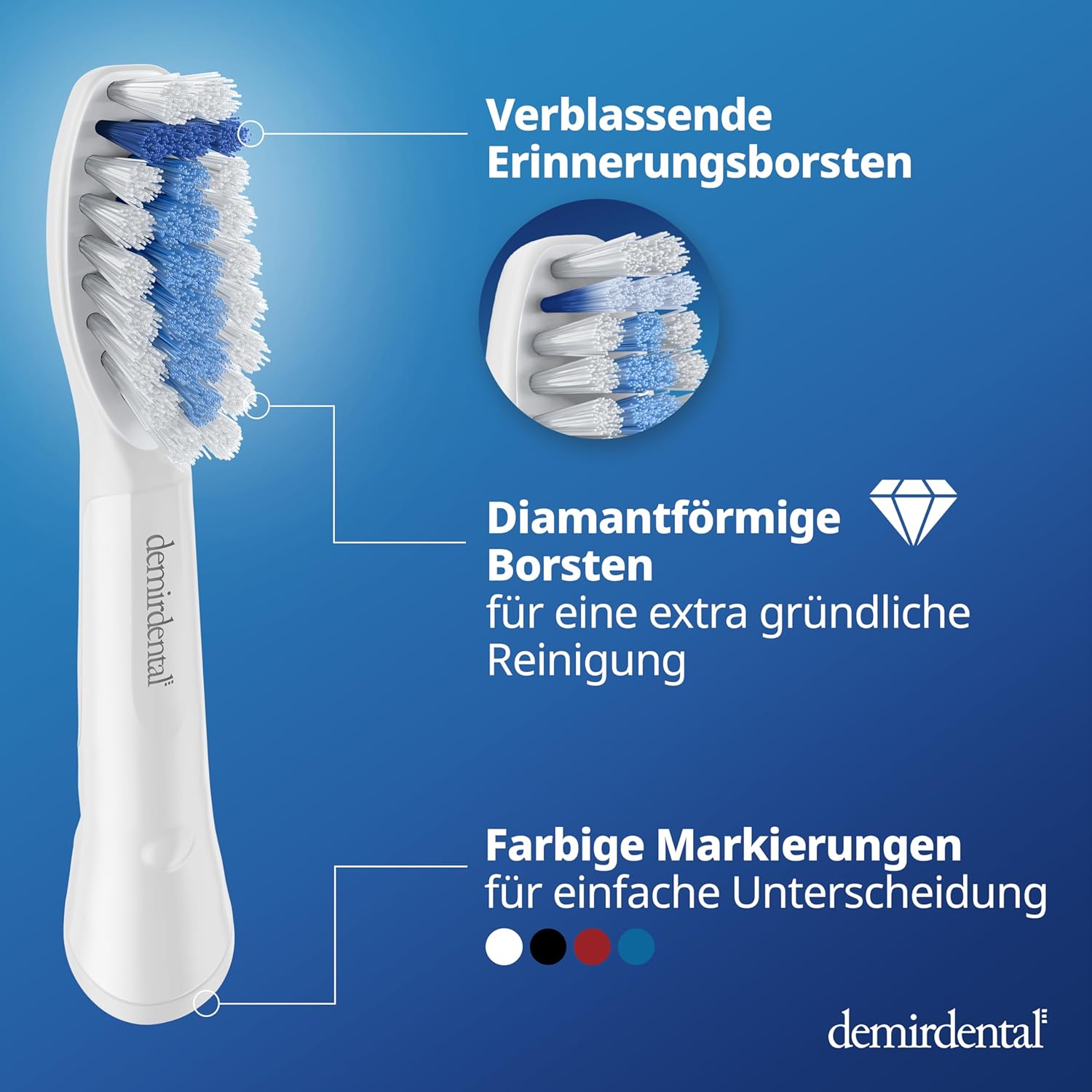 Harte Extra Clean Aufsteckbürsten für Oral-B Pulsonic & Oral B Pulsonic Slim | Luxe | Clean