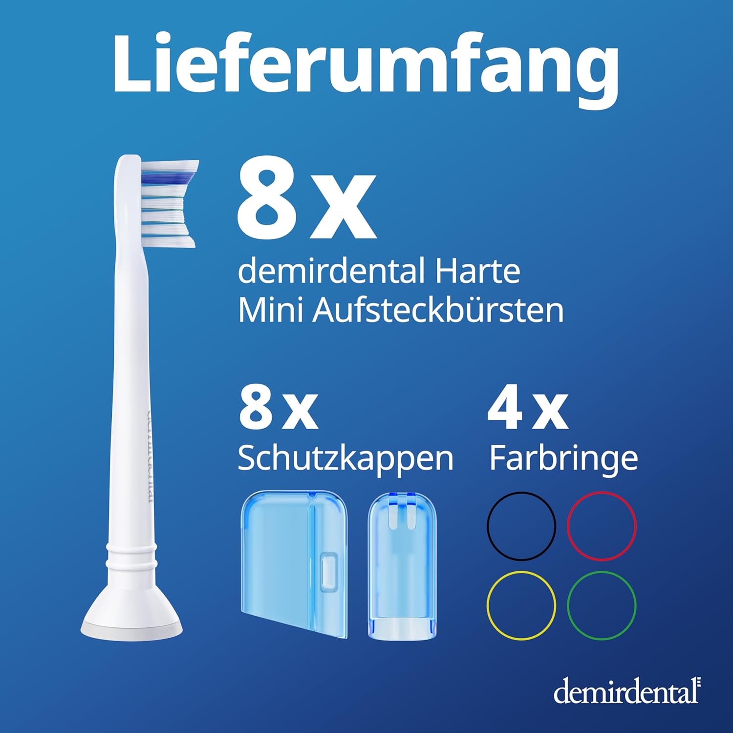 Testine di ricambio Mini dure per Philips Sonicare | Bianco