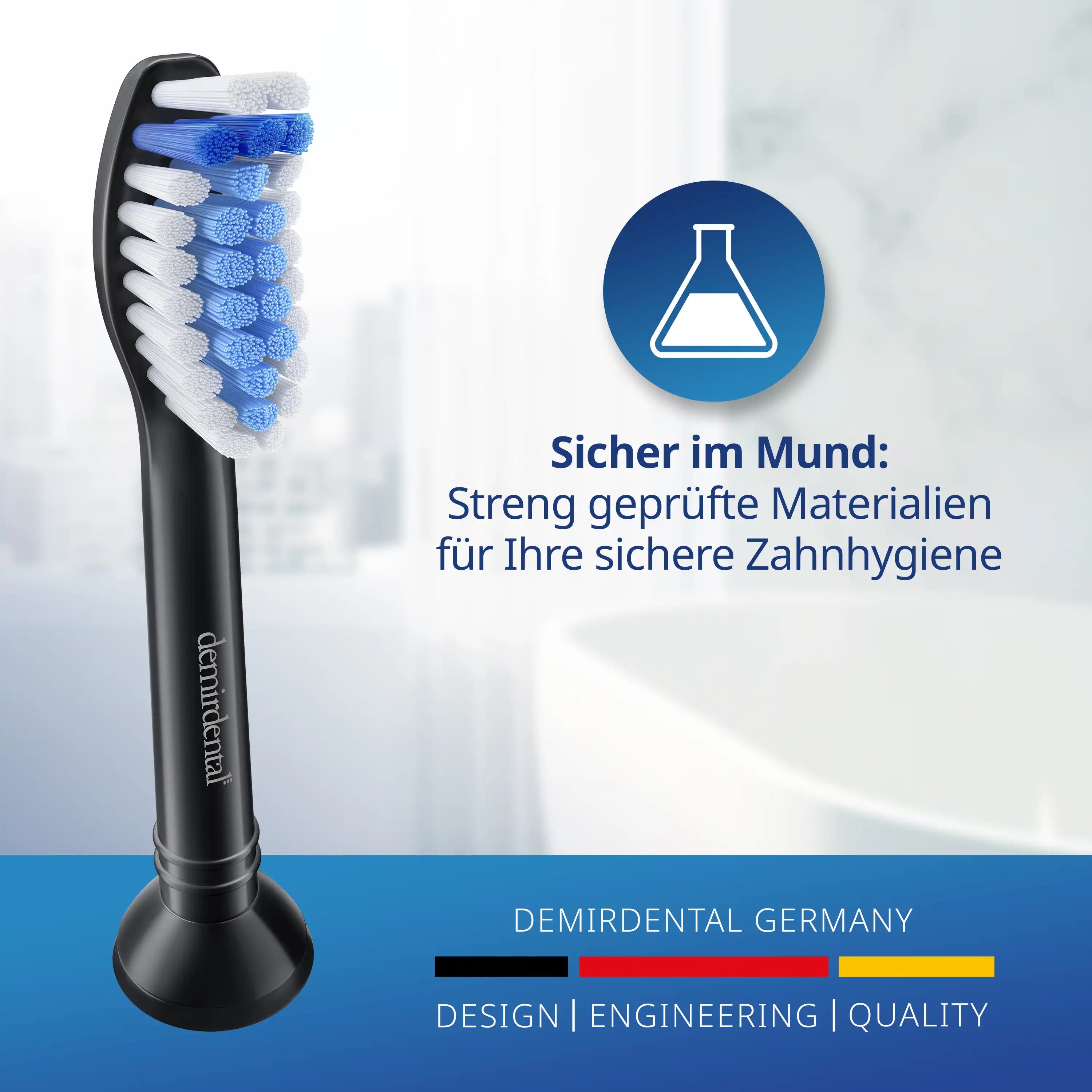 Testine di ricambio Sensibile per Philips Sonicare | Nero