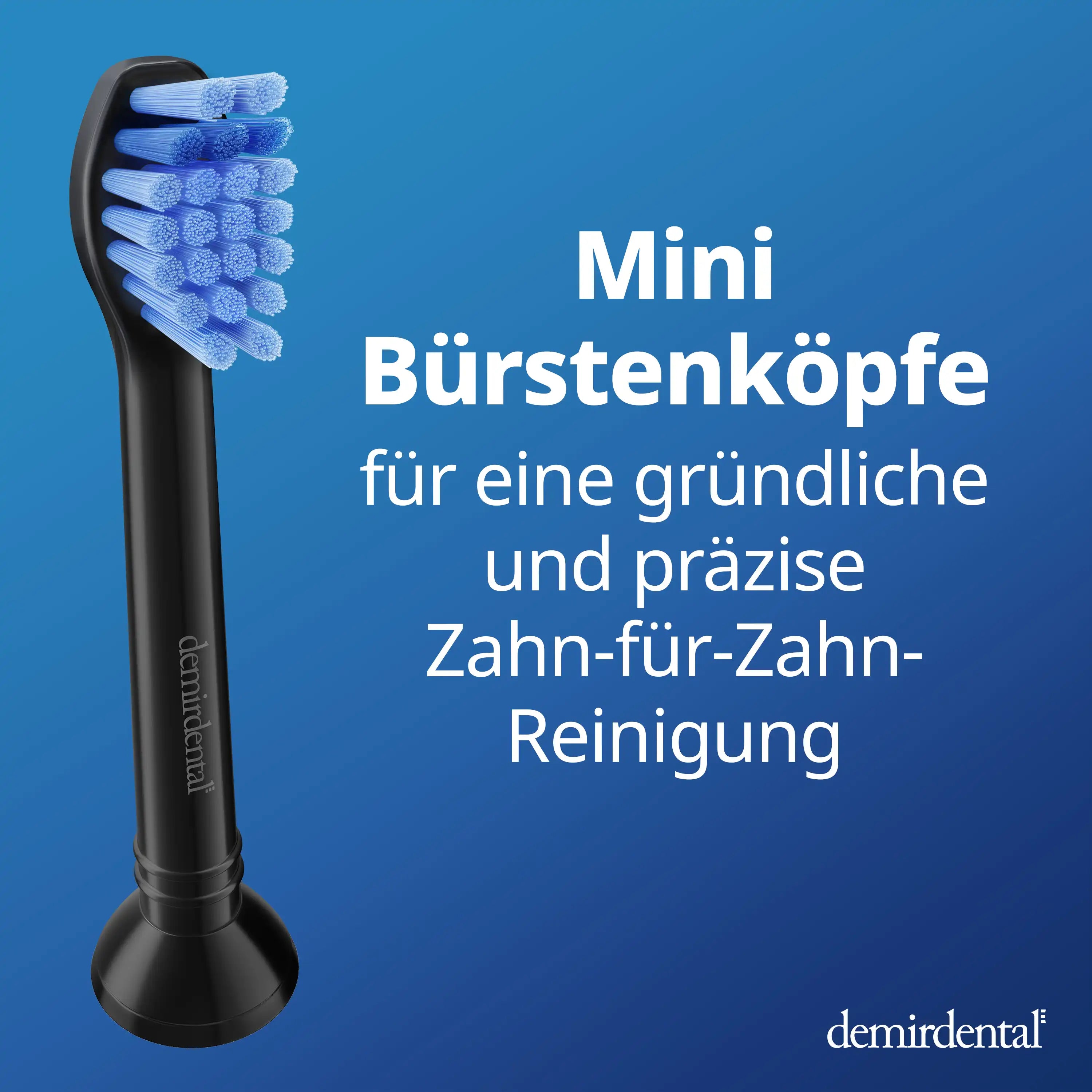 Mini Testine di ricambio Medio per Philips Sonicare | Nero