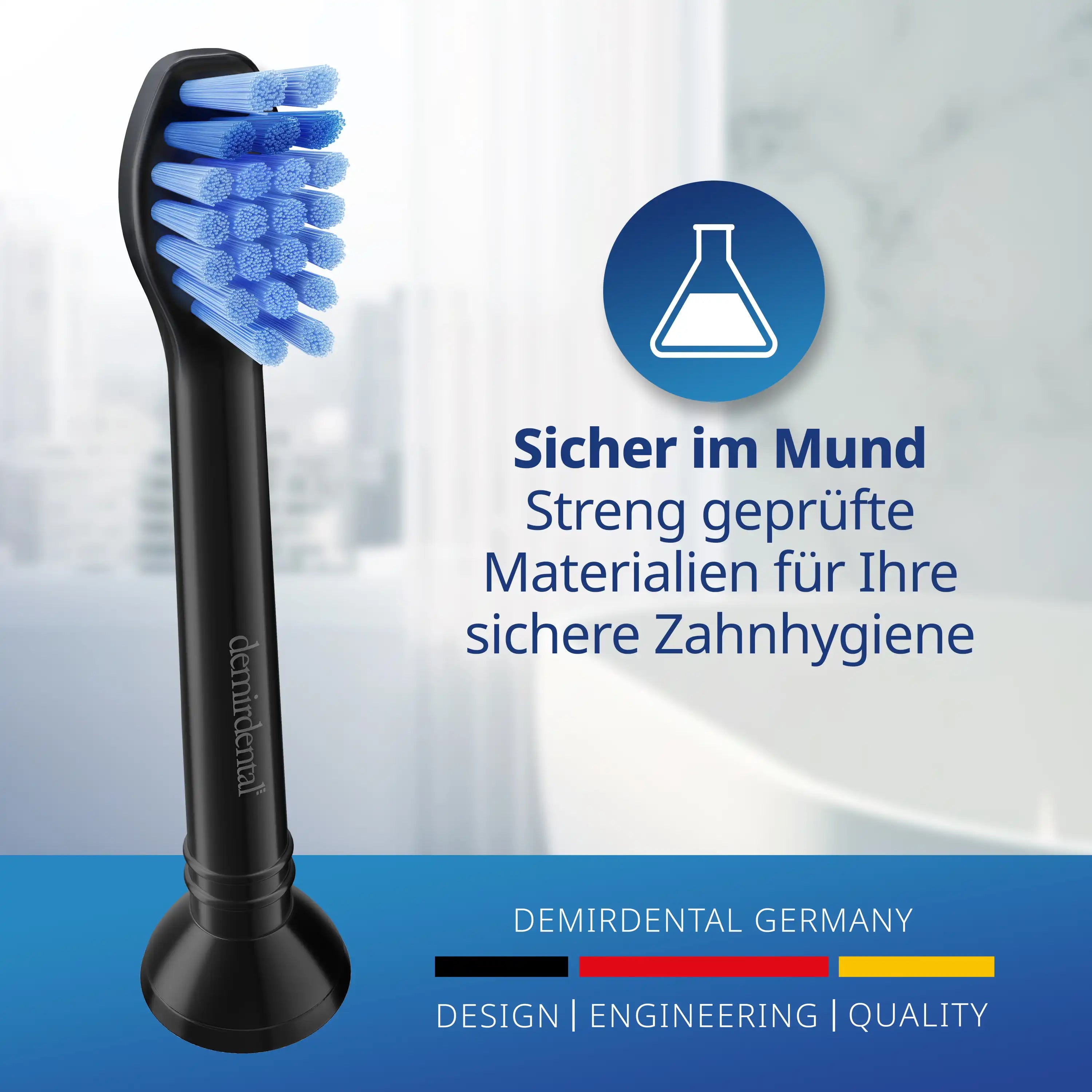 Mini Testine di ricambio Medio per Philips Sonicare | Nero