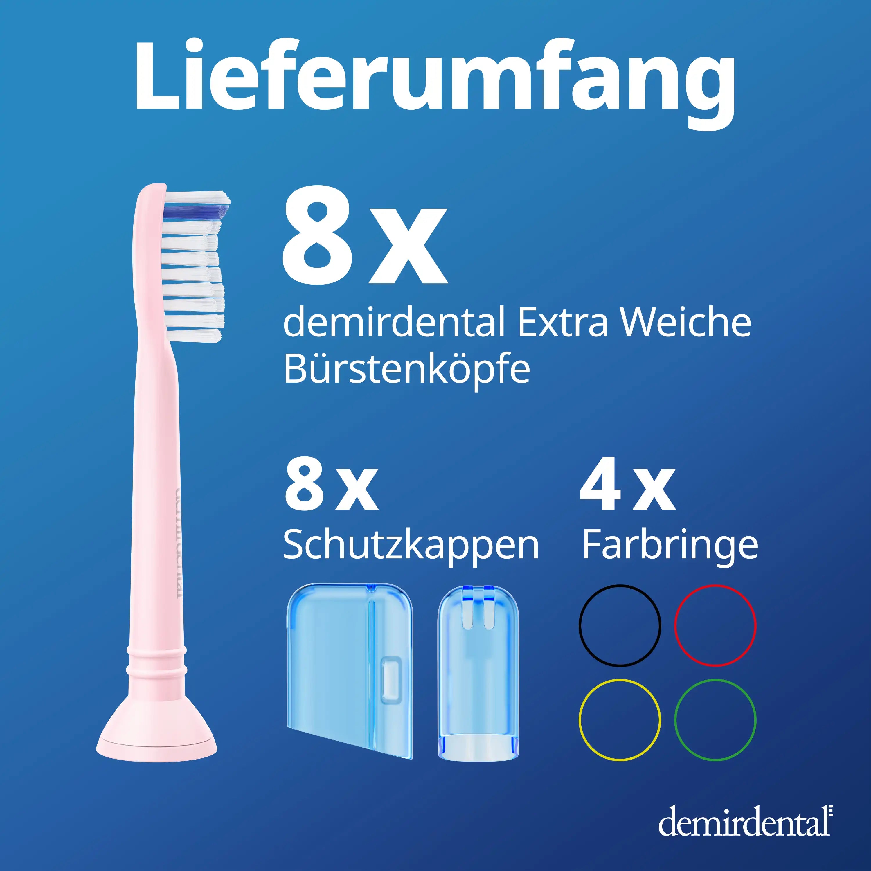 Extra Soft Aufsteckbürsten für Philips Sonicare | Rosa