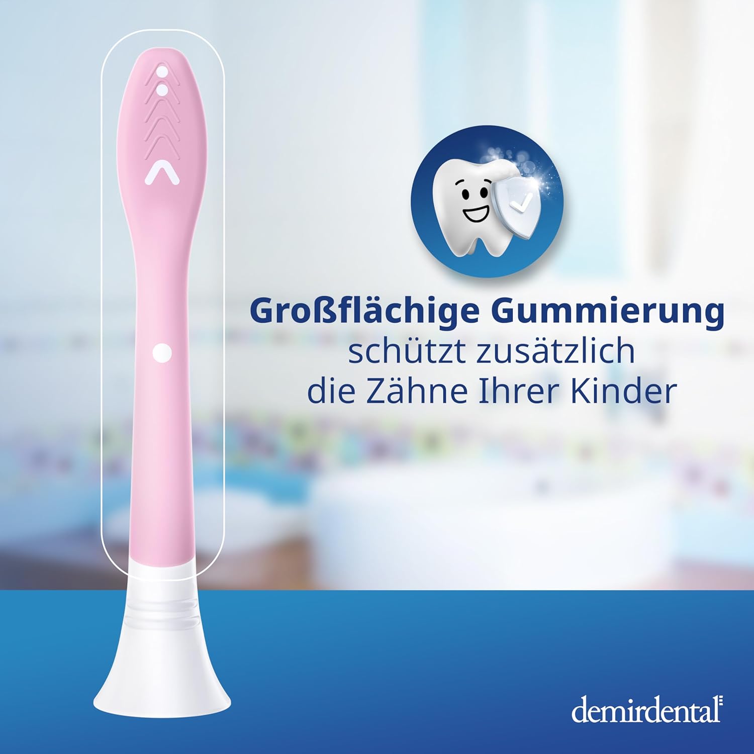 Testine di Ricambio per bambini per Philips Sonicare Kids | da 7 anni | Rosa | 3 pcs