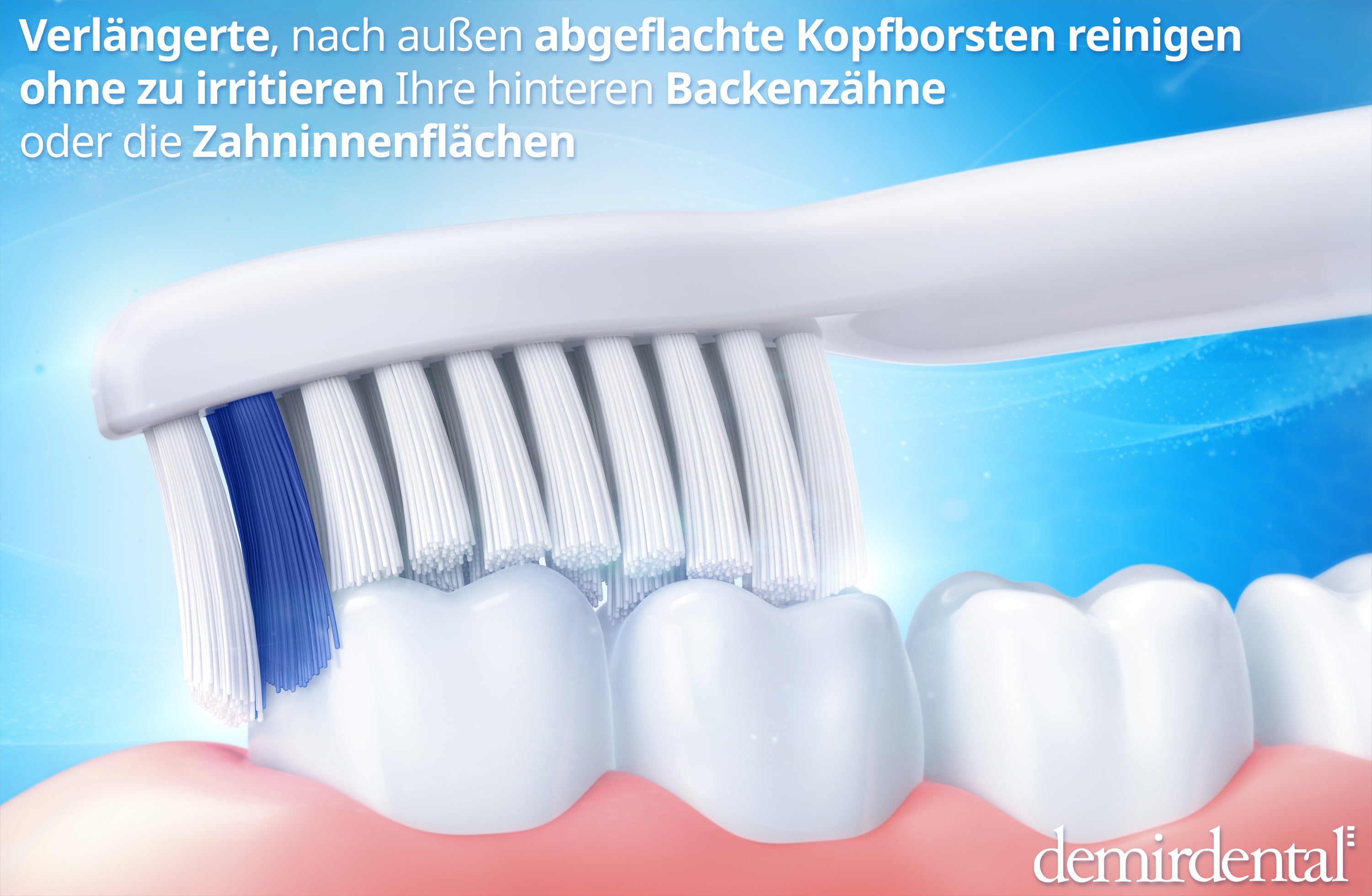 Dur X-Clean | Têtes de brosse de rechange pour Philips Sonicare | Blanc