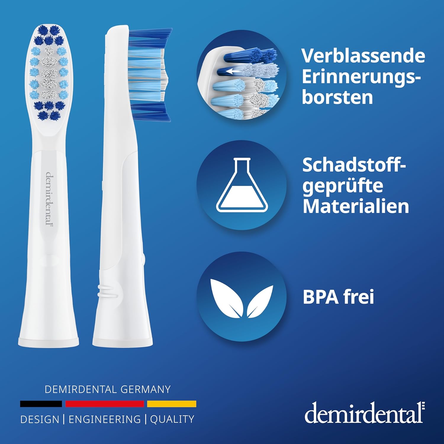 Medium Aufsteckbürsten für Oral-B Pulsonic & Oral B Pulsonic Slim | Luxe | Clean