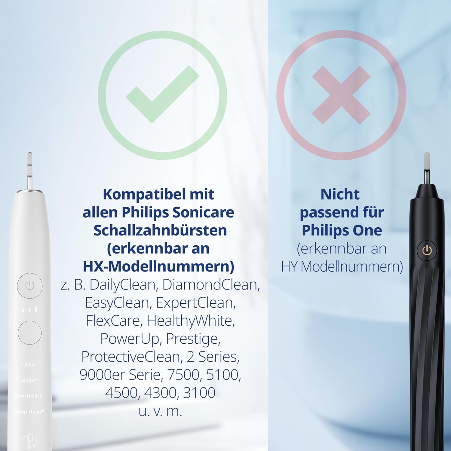 Testine di ricambio dure con Carbone Attivo per Philips Sonicare  | Nero