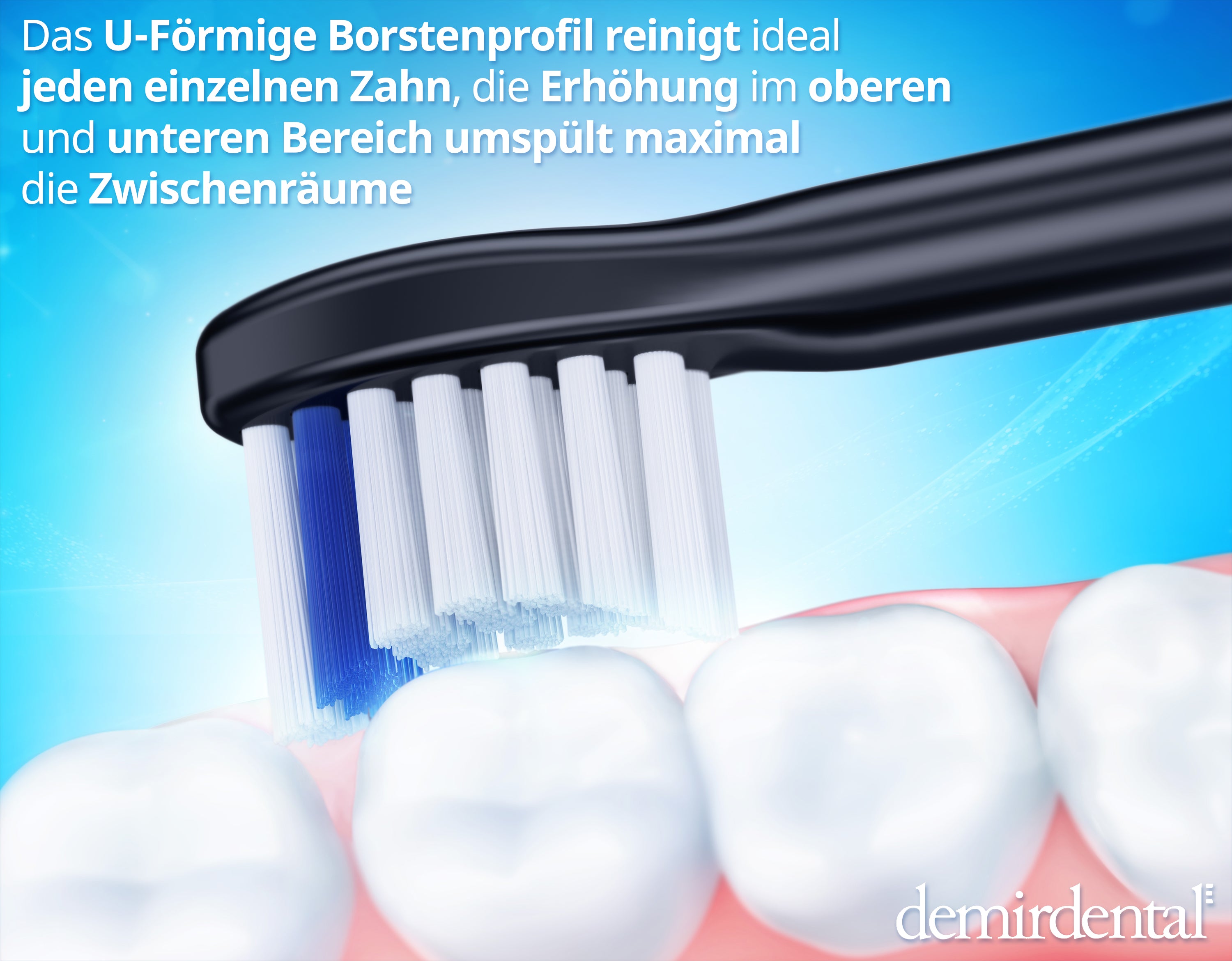 Testine di ricambio Mini Medio con Carbone Attivo per Philips Sonicare  | Nero